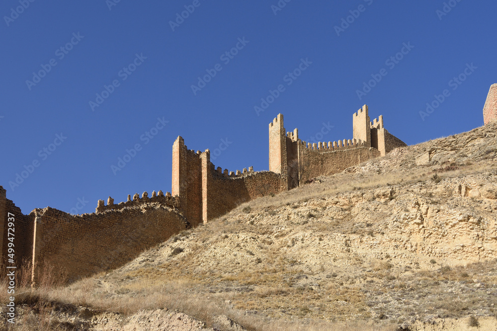 walls of Albarracin, Teruel province, Aragron, Spain
