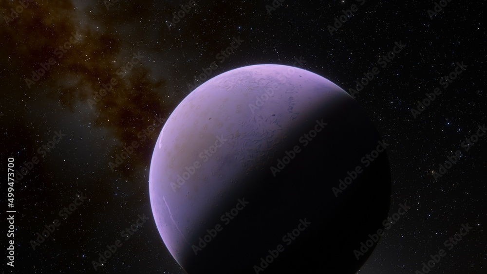 Planets and galaxy, science fiction wallpaper