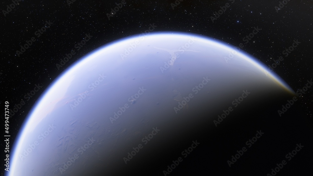 Fototapeta premium Planets and galaxy, science fiction wallpaper