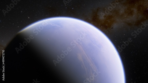 Planets and galaxy  science fiction wallpaper