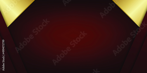 Red and gold luxury background. Vector illustration.