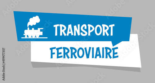 Logo transport ferroviaire.
