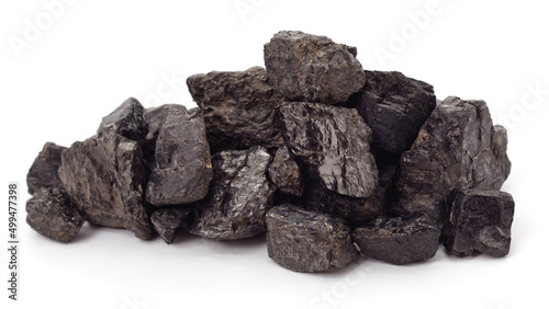 Pile of black coal.