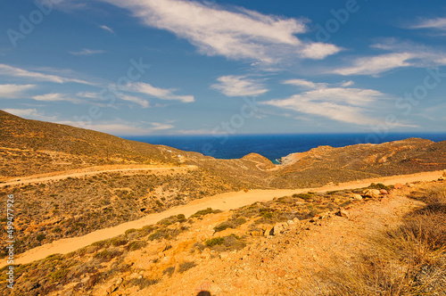 Anafi island in Greece