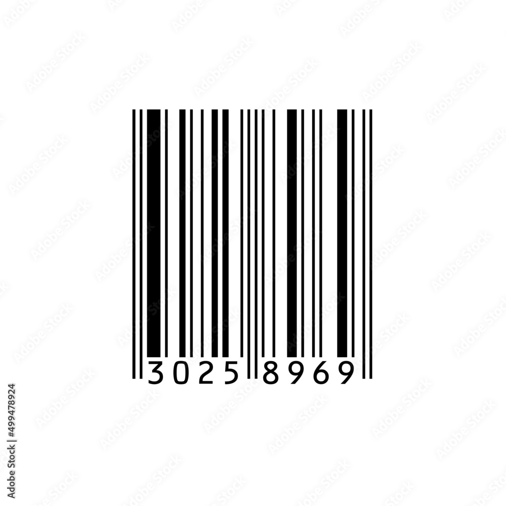 barcode country.Bar code . Vector illustration.Bar code Icon Design Vector Template Illustration.Barcode on white background. Vector illustration.A barcode or bar code is a method of representing dat