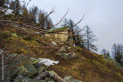 old chalet near bill alp in macugnaga