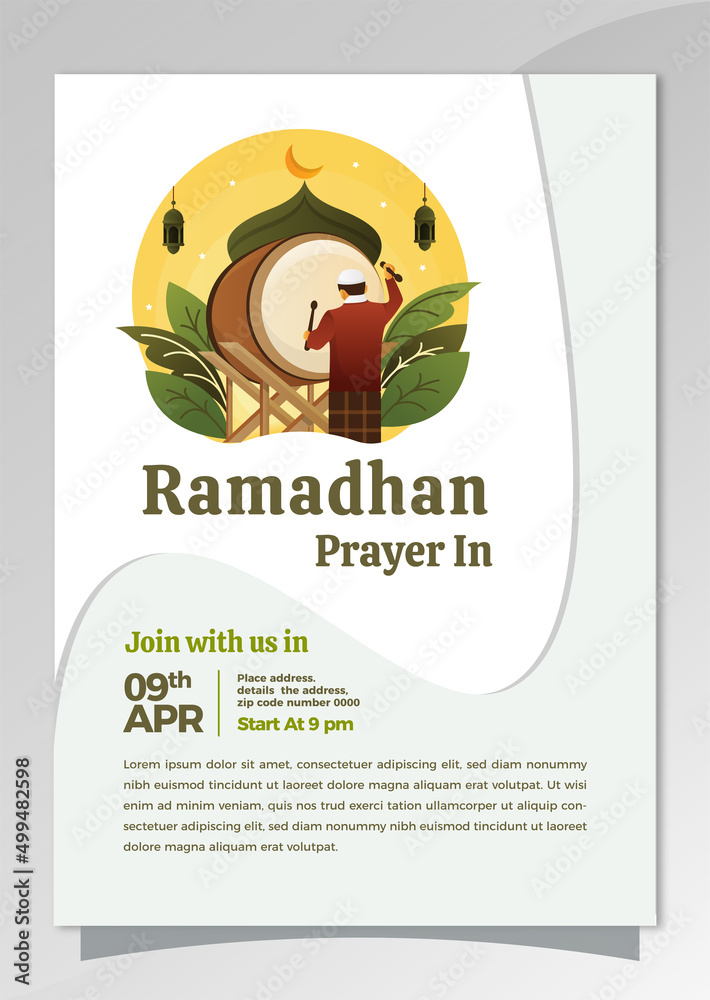 tarawih prayer invitation