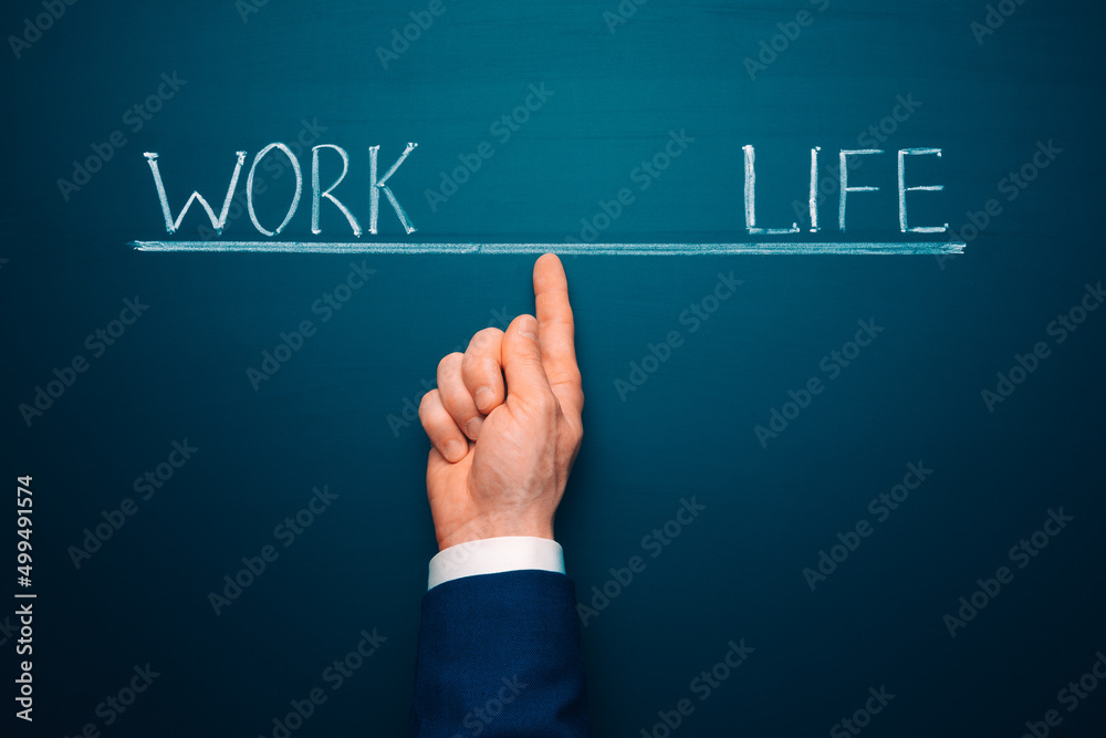 Work life balance concept. harmony and balance idea. Businessmen balanced work and life Work life balance concept. harmony and balance idea. Businessmen balanced work and life
