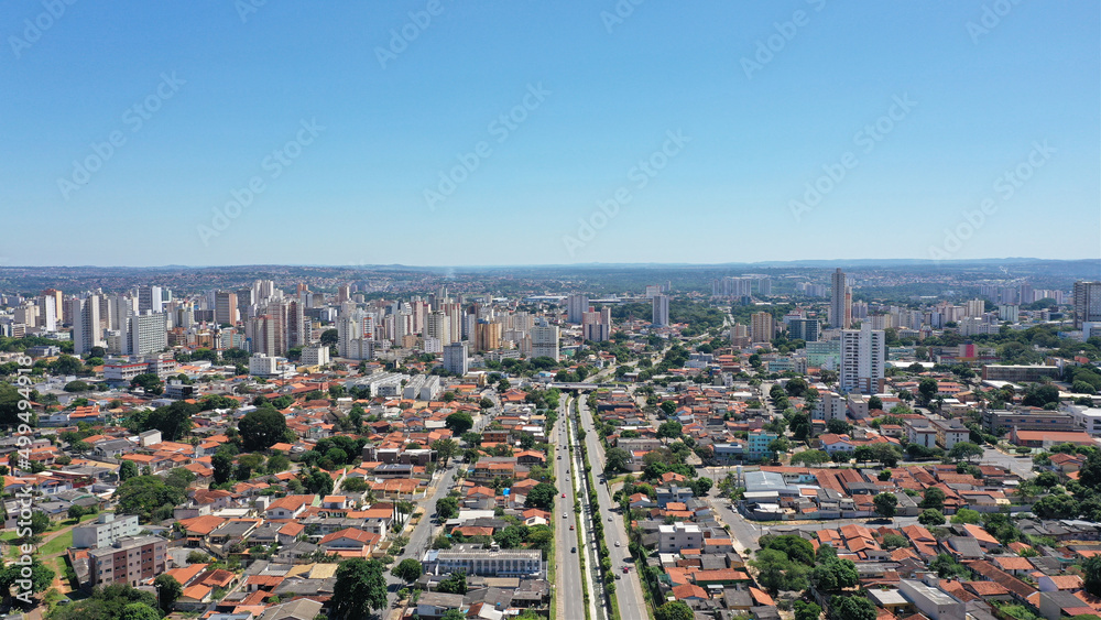 Aerial view of Goiania, Goias, Brazil 