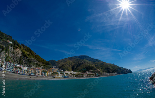 Amalfi coast Italy blue sky April 2022 © Mugur