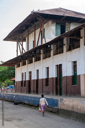 San Joaquín, La Mesa, Colombia, April 2022, The disused old train station in the village