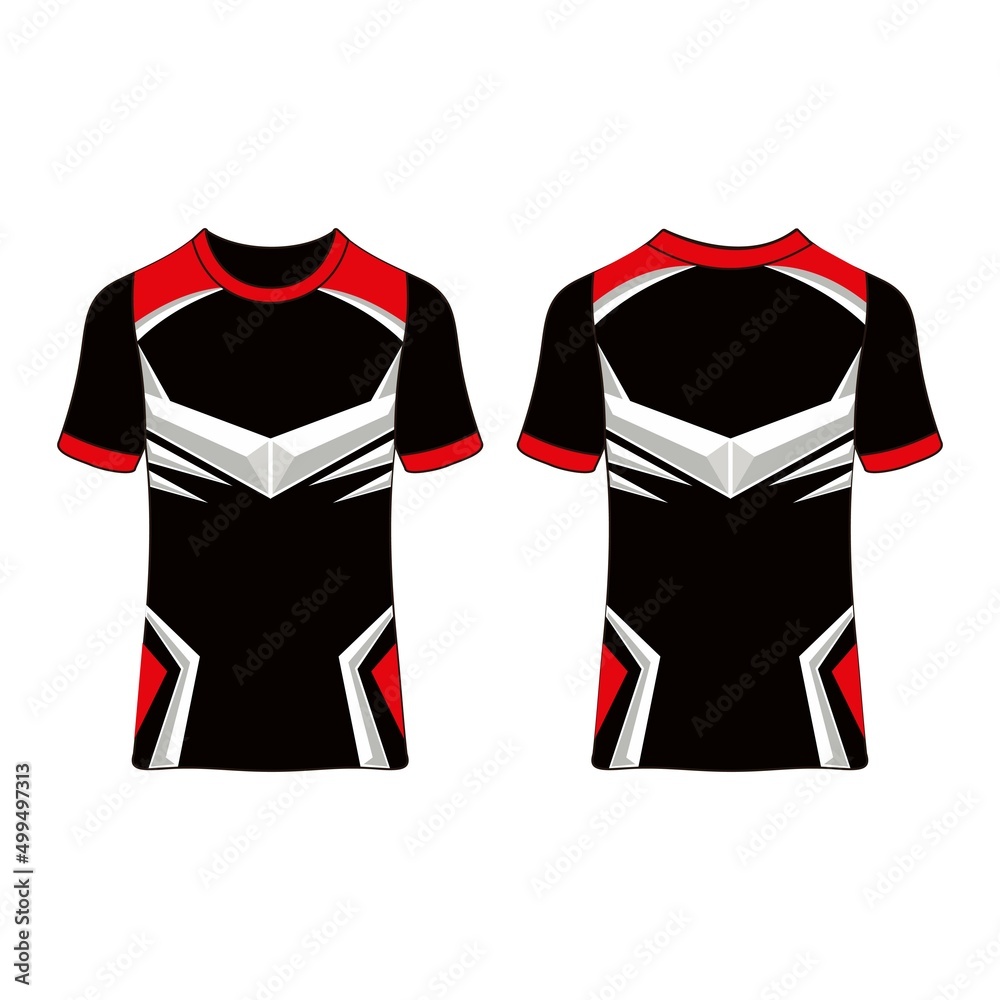 Naklejka premium jersey custom template