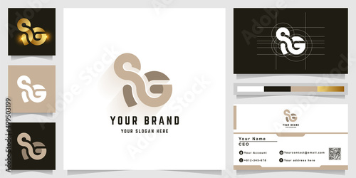 Letter SG or ISG monogram logo