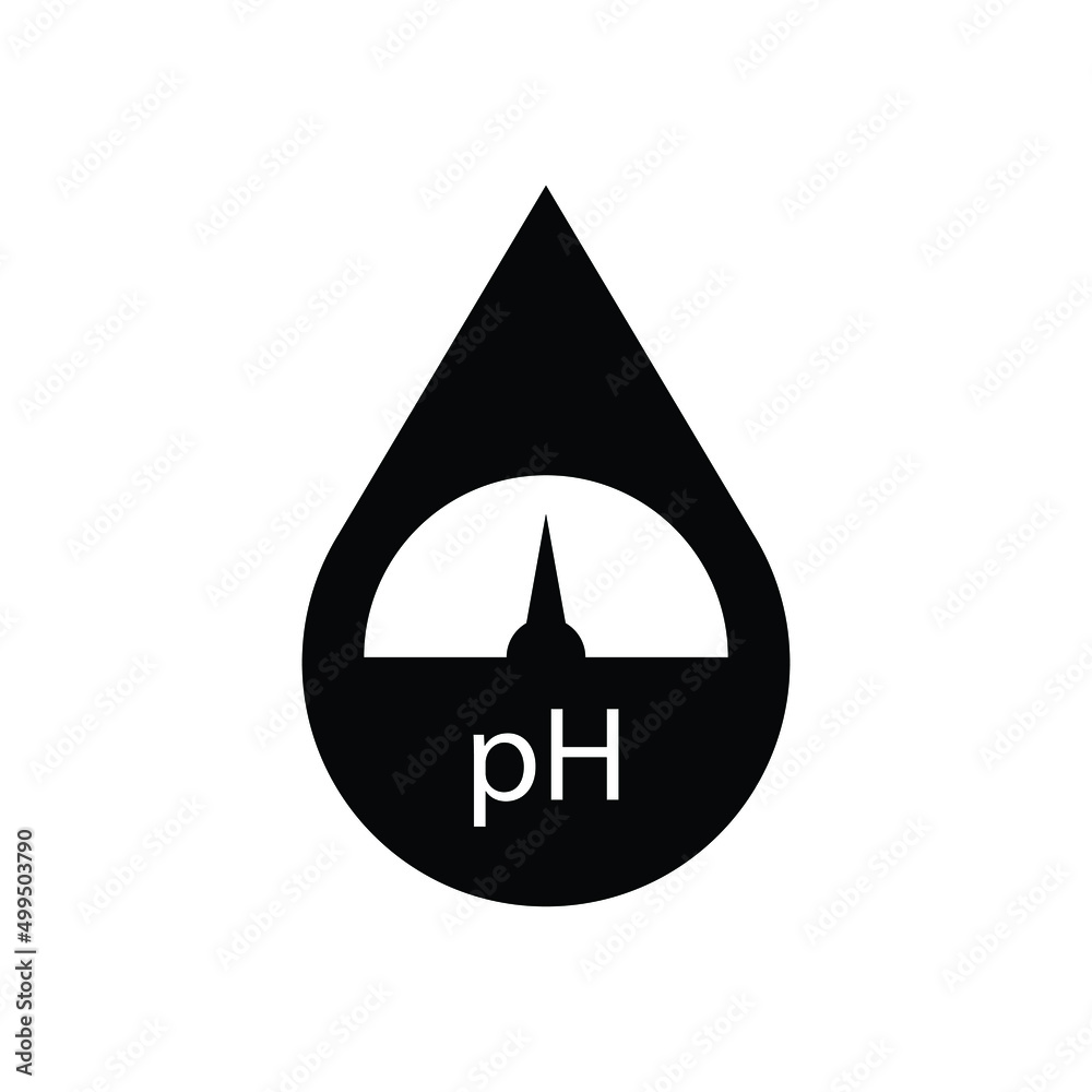 Fototapeta premium PH icon design isolated on white background