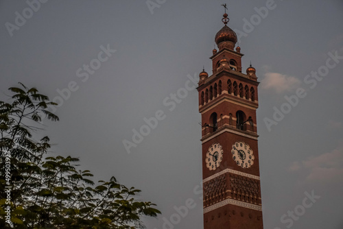 Husainabad clock tower in Lucknow city Uttar Pradesh india photo