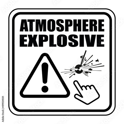 Logo atmosphère explosive. photo