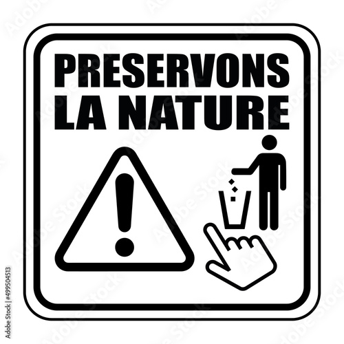 Logo préservons la nature.