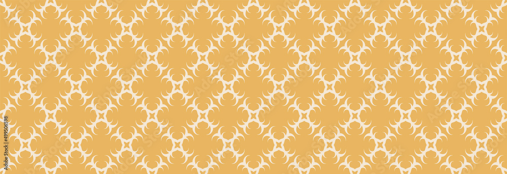 Background pattern with decorative ornament on a gold background. Seamless background for wallpapers, textures. Vector illustration. Background pattern with decorative ornament on a gold background. Seamless background for wallpapers, textures. Vector illustration.
