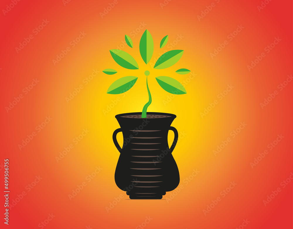 flower clipart logo design Stock Illustration Adobe Stock