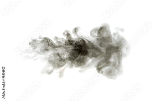 black dust powder explosion. 