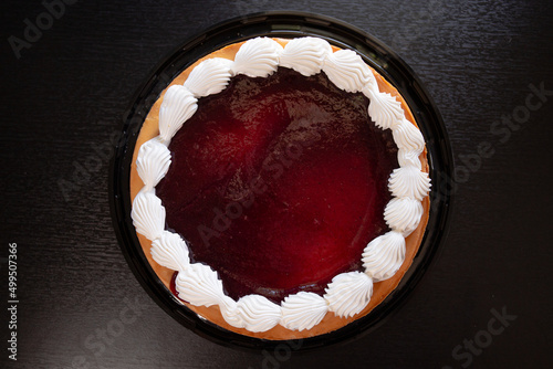 a cheesecake closeup photo 