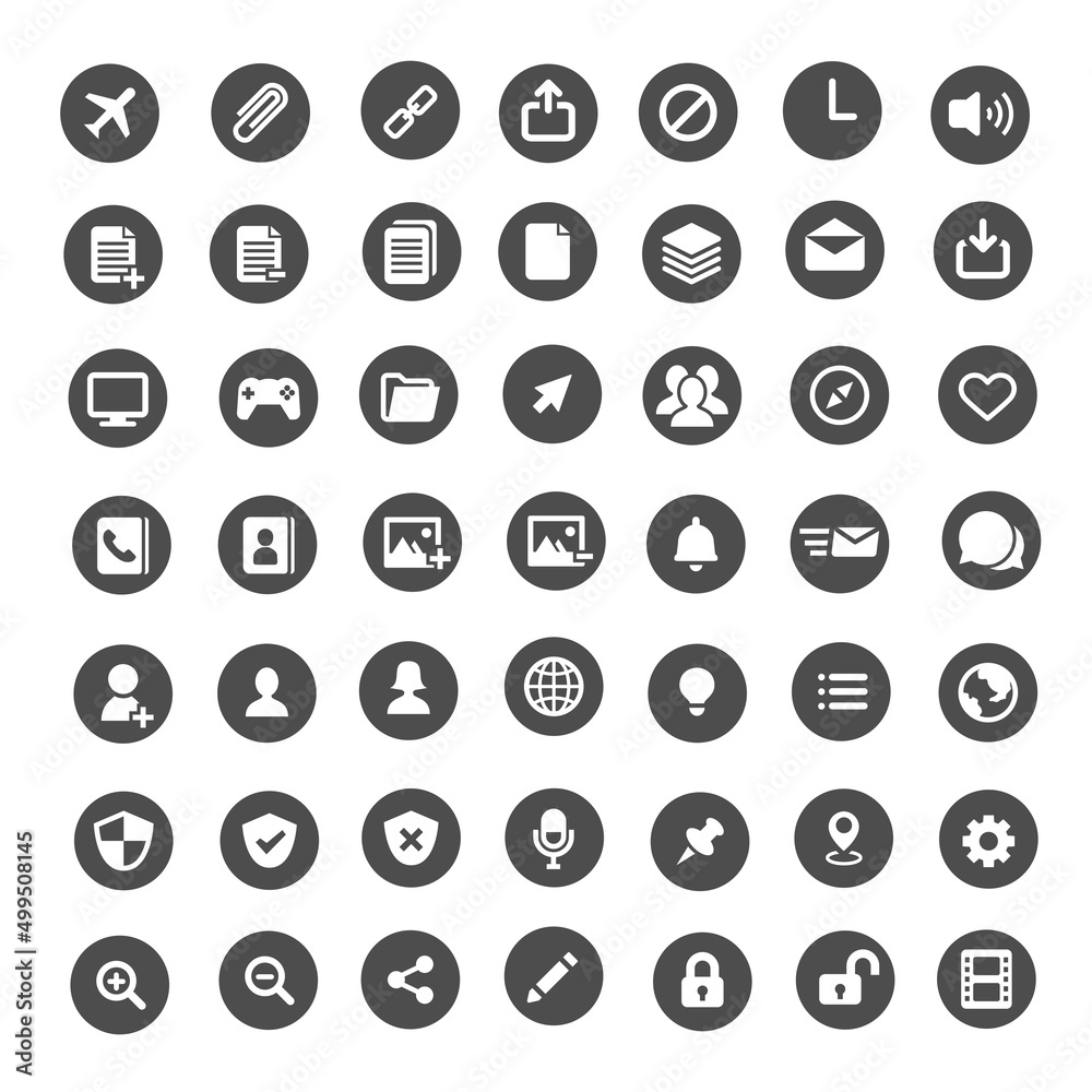 Basic icons Basic icons