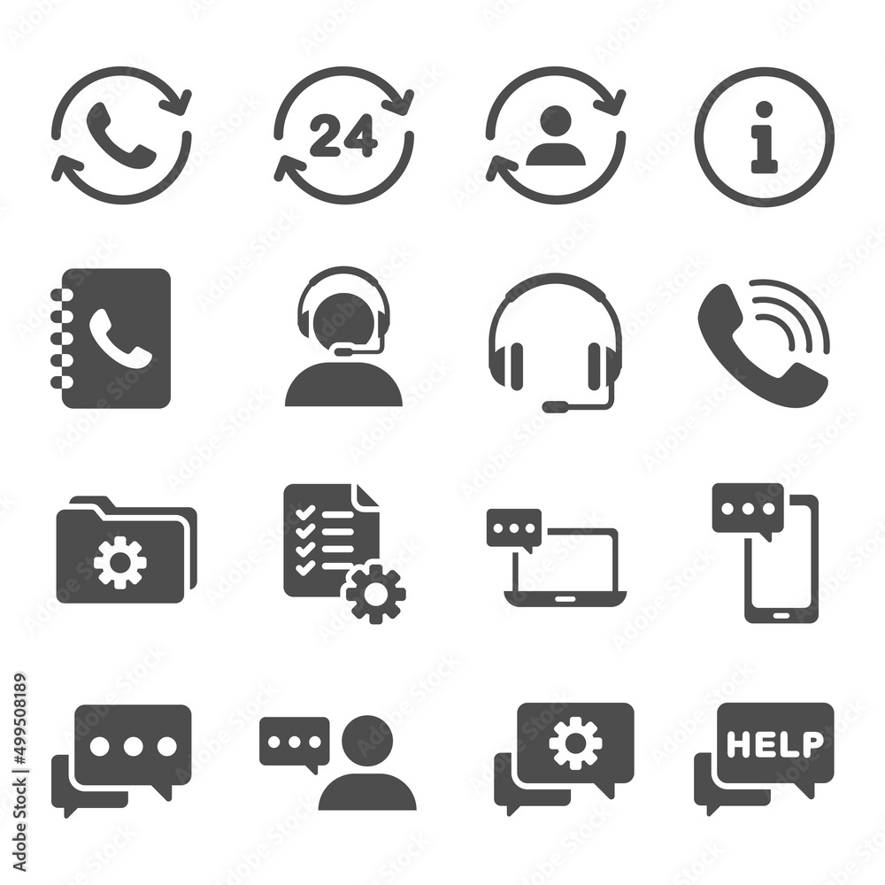WebContact Us web icons in line style. Web and mobile icon. Chat, support, message, phone. Vector illustration WebContact Us web icons in line style. Web and mobile icon. Chat, support, message, phone. Vector illustration