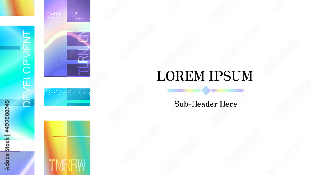 Multi Coloured Gradients palette frame, with some effect Stock Vector ...