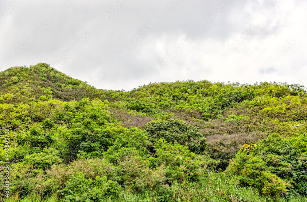Landscapes on the south shore of Oahu 