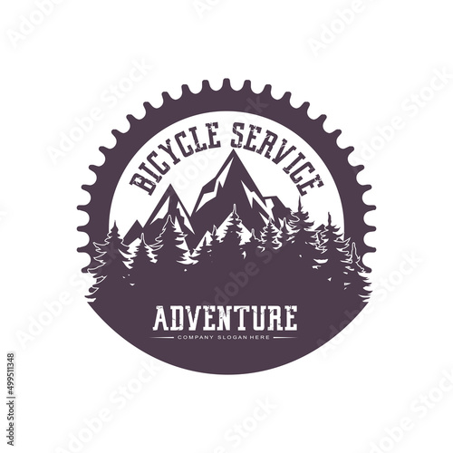 Bike Logo Icon Vector, vehicle for sports, racing, casual, downhill, retro template