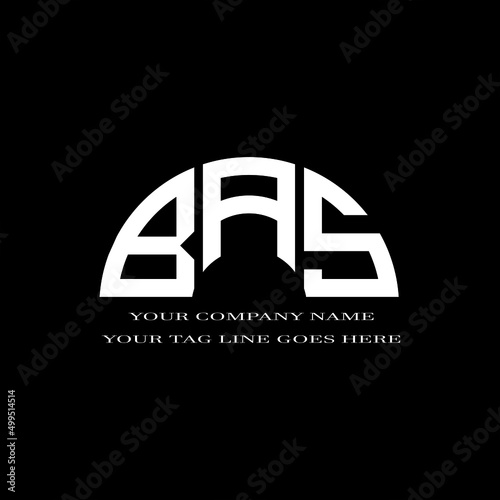 BAS letter logo creative design with vector graphic