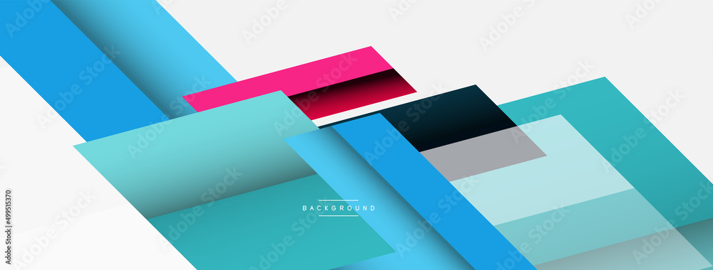 Obraz premium Background. Geometric diagonal square shapes and lines abstract composition. Vector illustration for wallpaper banner background or landing page