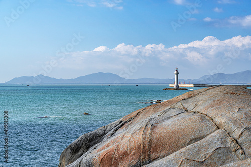 Landscape of Big and Small Dongtian Tourist Scenic Area, Sanya, Hainan, China photo