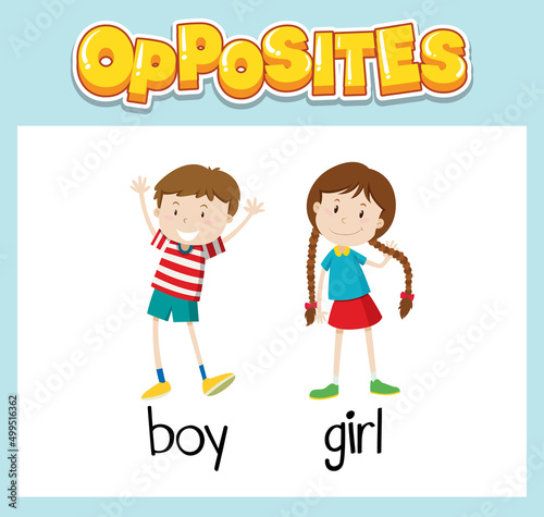 Opposite English words for kids