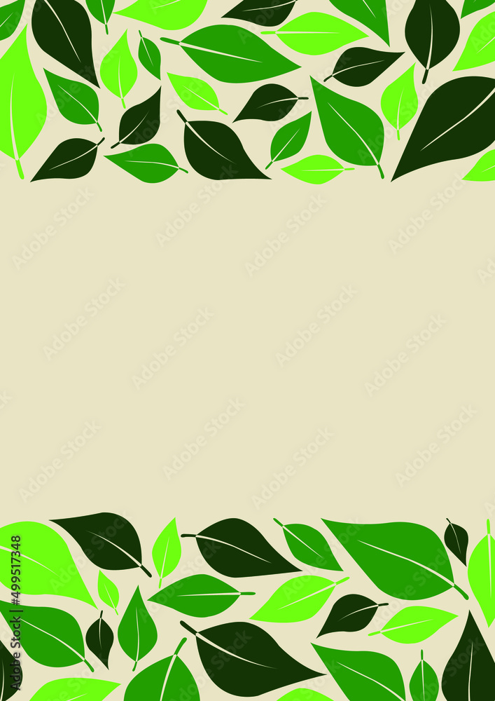 Green leaves, tea leaves frame vector for decoration on garden, nature, tea and organic food concept. Green leaves, tea leaves frame vector for decoration on garden, nature, tea and organic food concept.