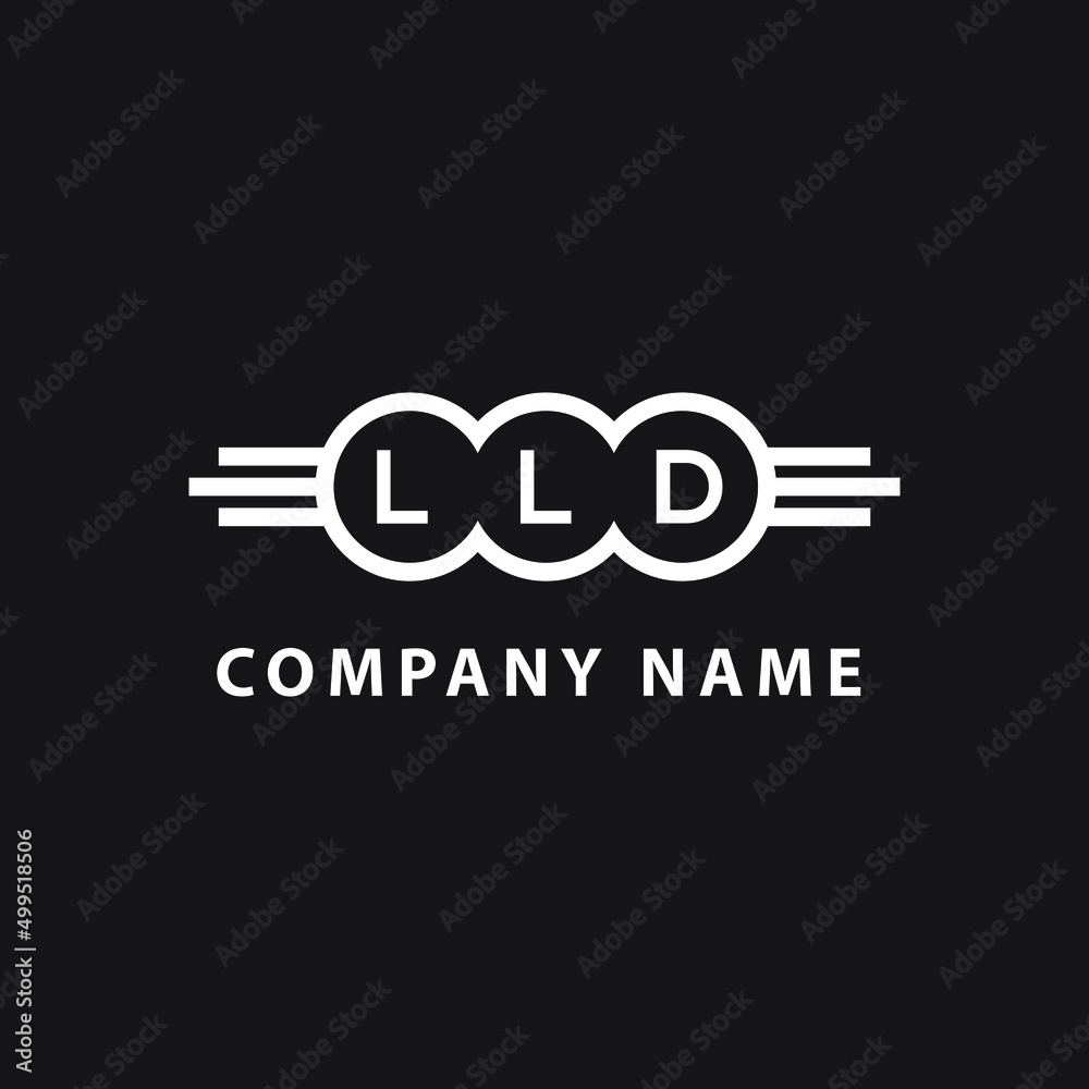 LLD  letter logo design on black background. LLD  creative initials letter logo concept. LLD  letter design.
 