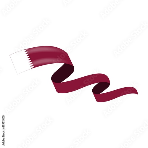 Qatar flag vector EPS 10