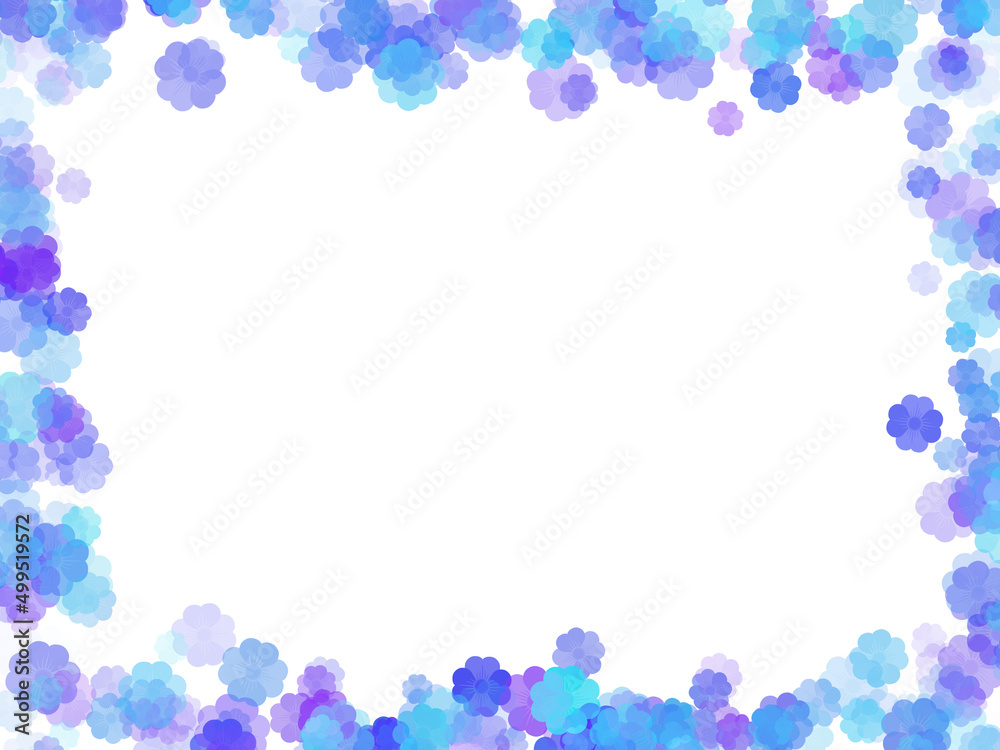 Flowers Frame Background Illustration