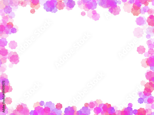 Flowers Frame Background Illustration