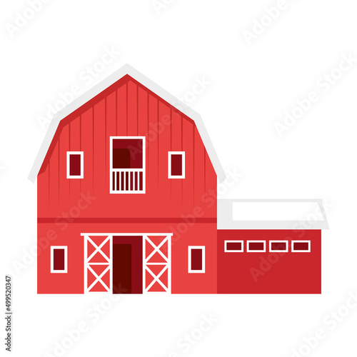 red stable facade