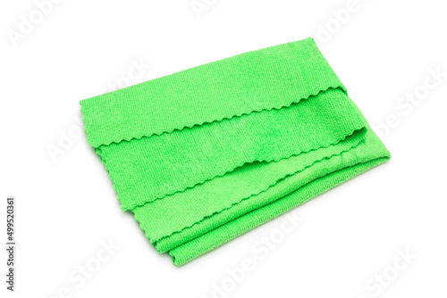 Microfiber cloth on a white background