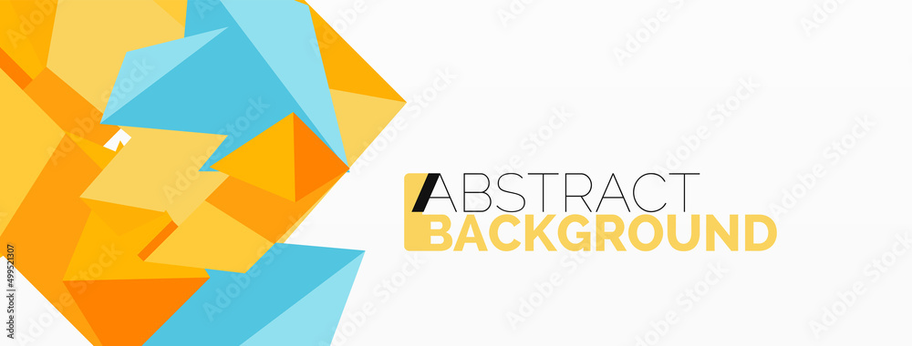 Creative geometric wallpaper. Abstract ribbon style line composition. Techno business template for wallpaper, banner, background or landing