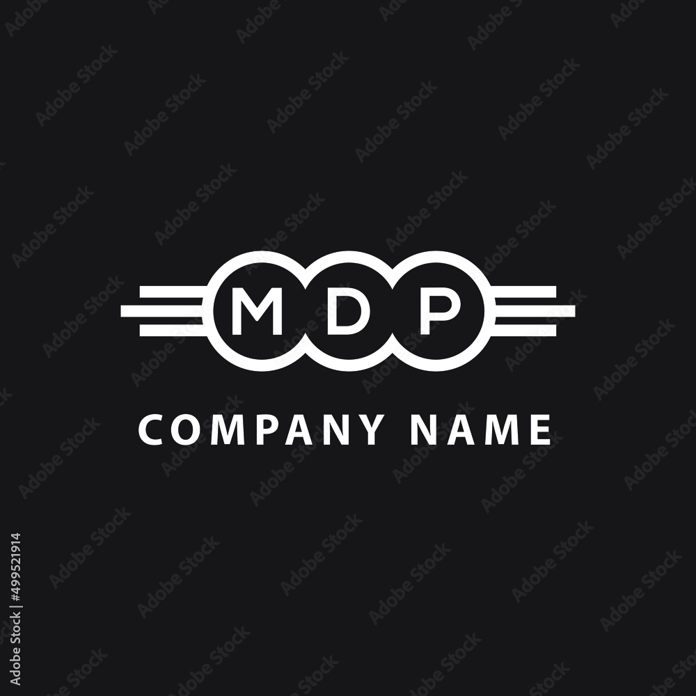 MDP letter logo design on black background. MDP  creative initials letter logo concept. MDP letter design.
