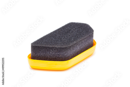 Shoe sponge on a white background