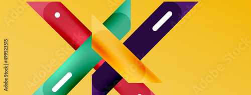 Background overlapping lines. Dynamic lines abstract wallpaper. Straight lines composition vector illustration for wallpaper banner background or landing page