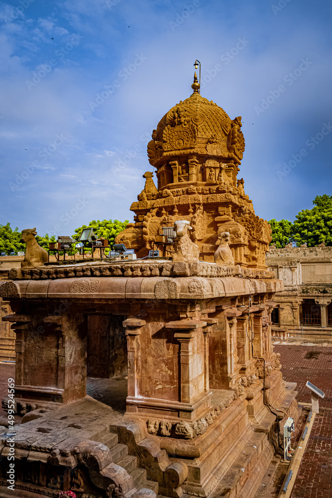 Tanjore Big Temple or Brihadeshwara Temple was built by King Raja Raja Cholan in Thanjavur, Tamil Nadu. It is the very oldest & tallest temple in India. This temple listed in UNESCO's Heritage Sites