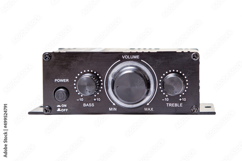 Sound amplifier on a white background Sound amplifier on a white background