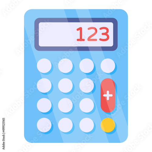Modern style vector of calculator icon