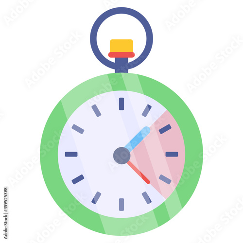Trendy vector design of stopwatch