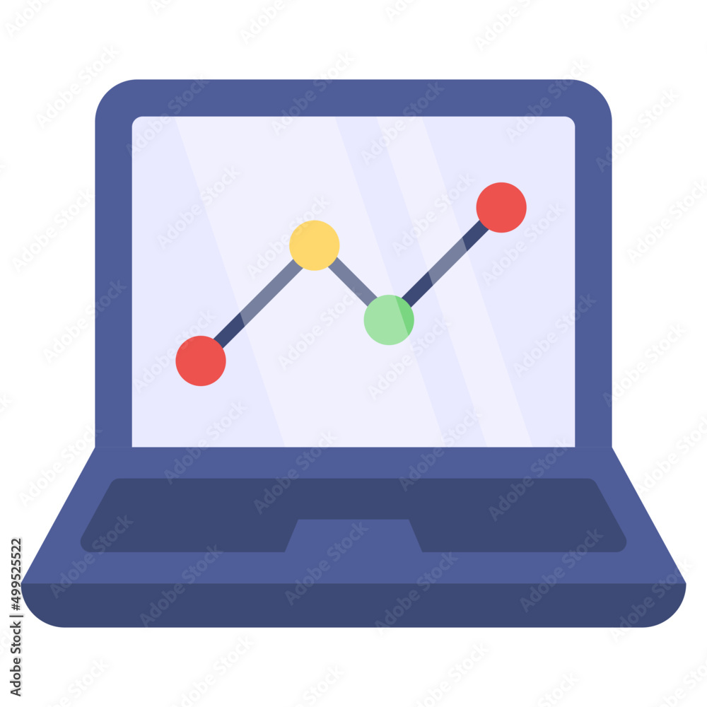 A perfect design icon of online data analytics A perfect design icon of online data analytics